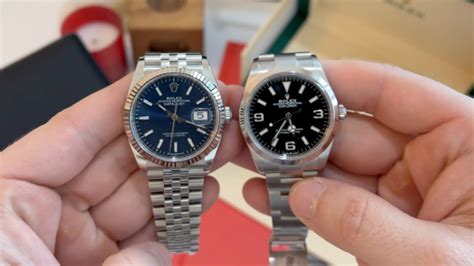 rolex datejust 36 vs explorer 36|Rolex Datejust 36mm white dial.